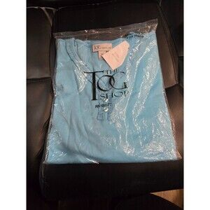 The Tog Shop Womens RN 69377 Short Sleeve Top Size XL Teal Mist